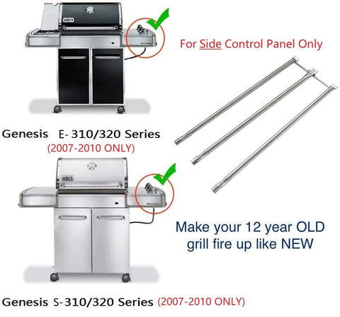 Hongso crossover burner 12-3/4 inch enables even flame transfer on Genesis models
