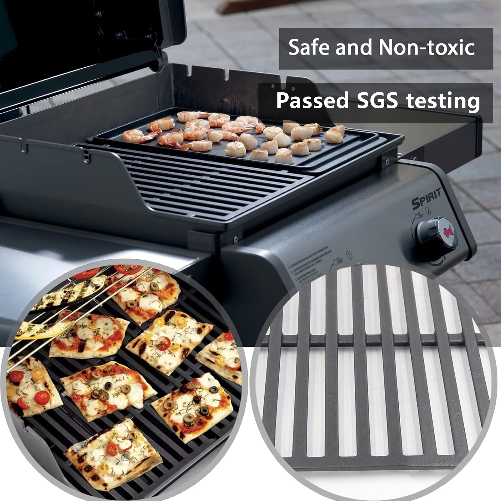 Hongso durable 17.5 by 20.4 inch grates for Weber Spirit
