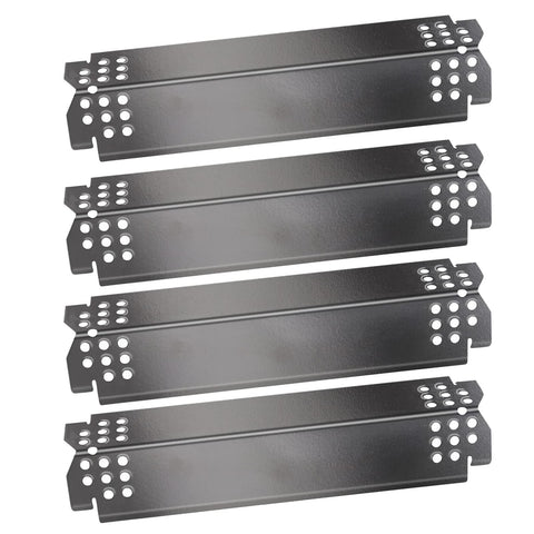 Hongso 14-9-16 inch flame tamers on grill for even heat distribution.