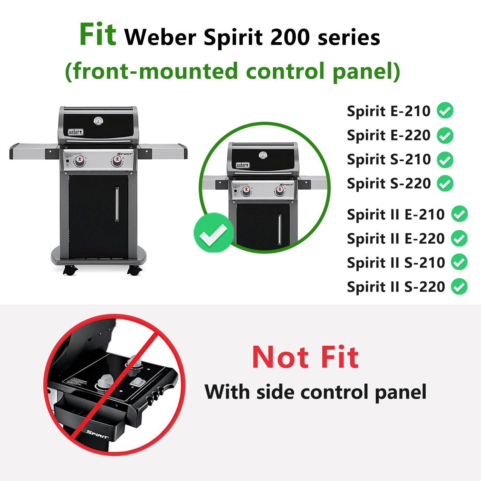 Hongso porcelain-steel flavorizer bars provide durable construction for Weber Spirit grills.