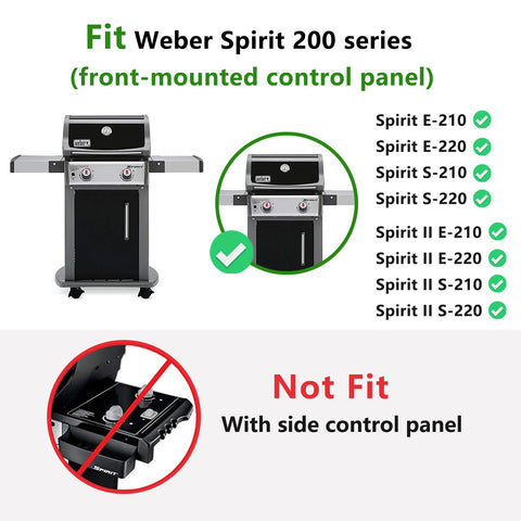 Hongso porcelain-steel flavorizer bars provide durable construction for Weber Spirit grills.