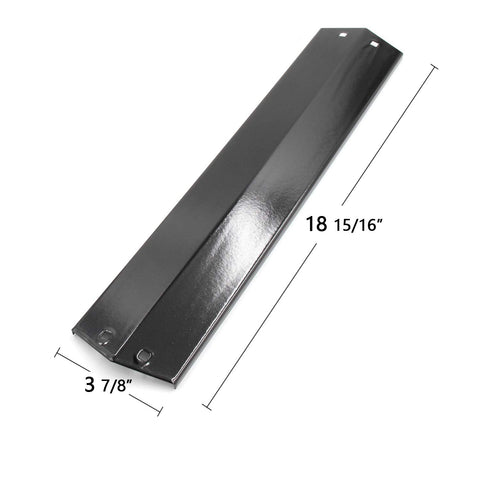 Hongso shield installed on Chargriller 3070 shows precise fit and durable porcelain steel.