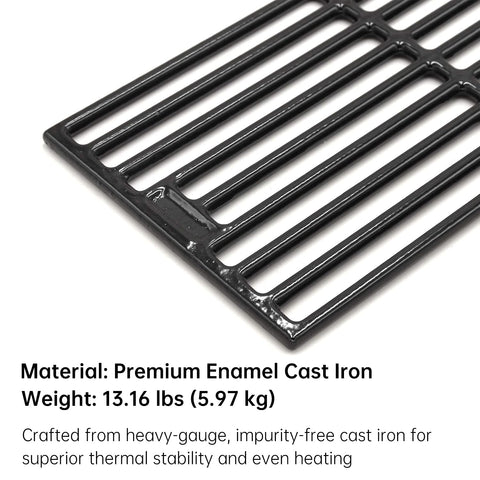 Hongso 19 3/4-inch grate with durable enamel for Char-Griller Duo 5050 compatibility