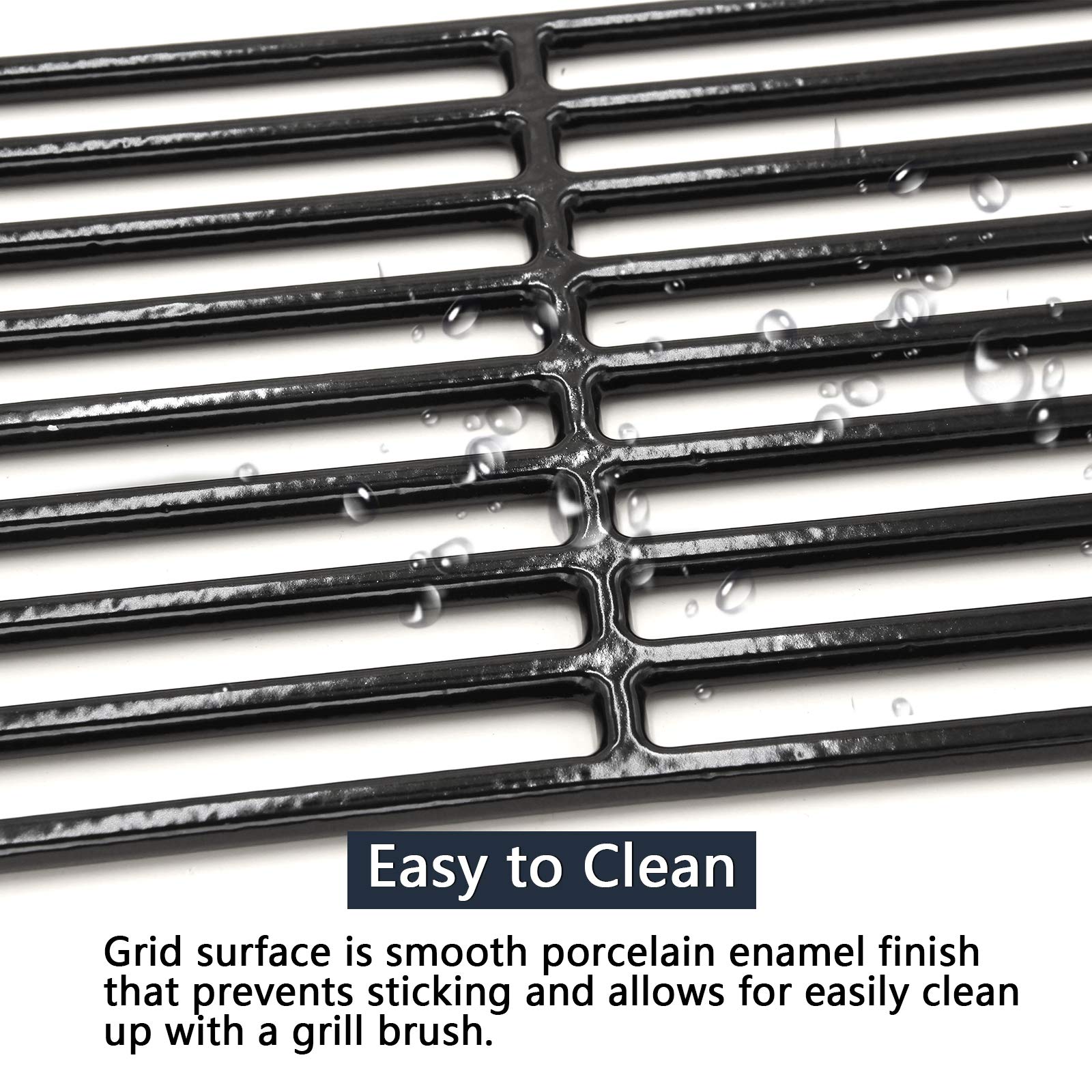 Hongso porcelain-coated grate with easy-clean surface and smooth wipe-down maintenance