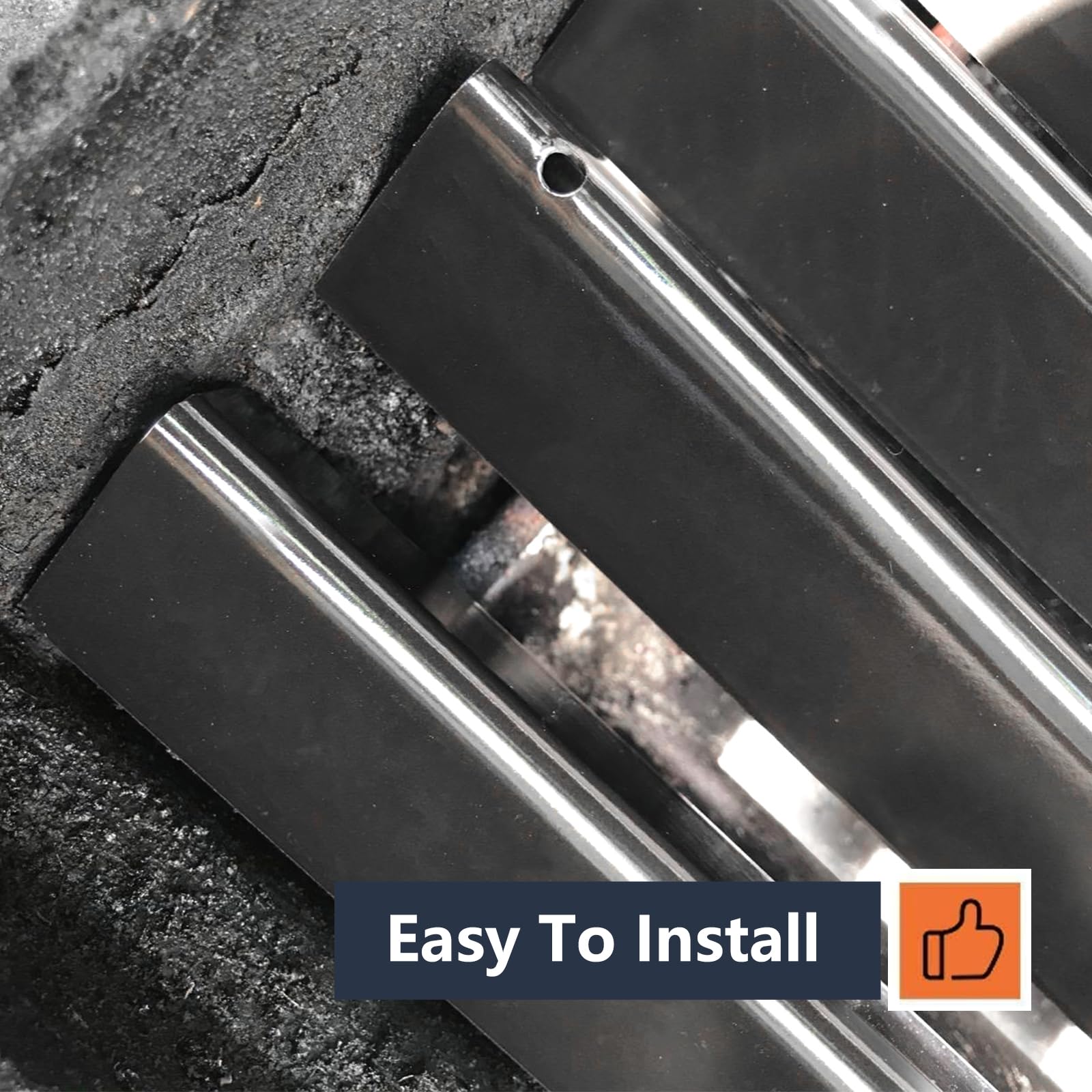 Grease capture and sizzle: bars direct drippings for smoky flavors.