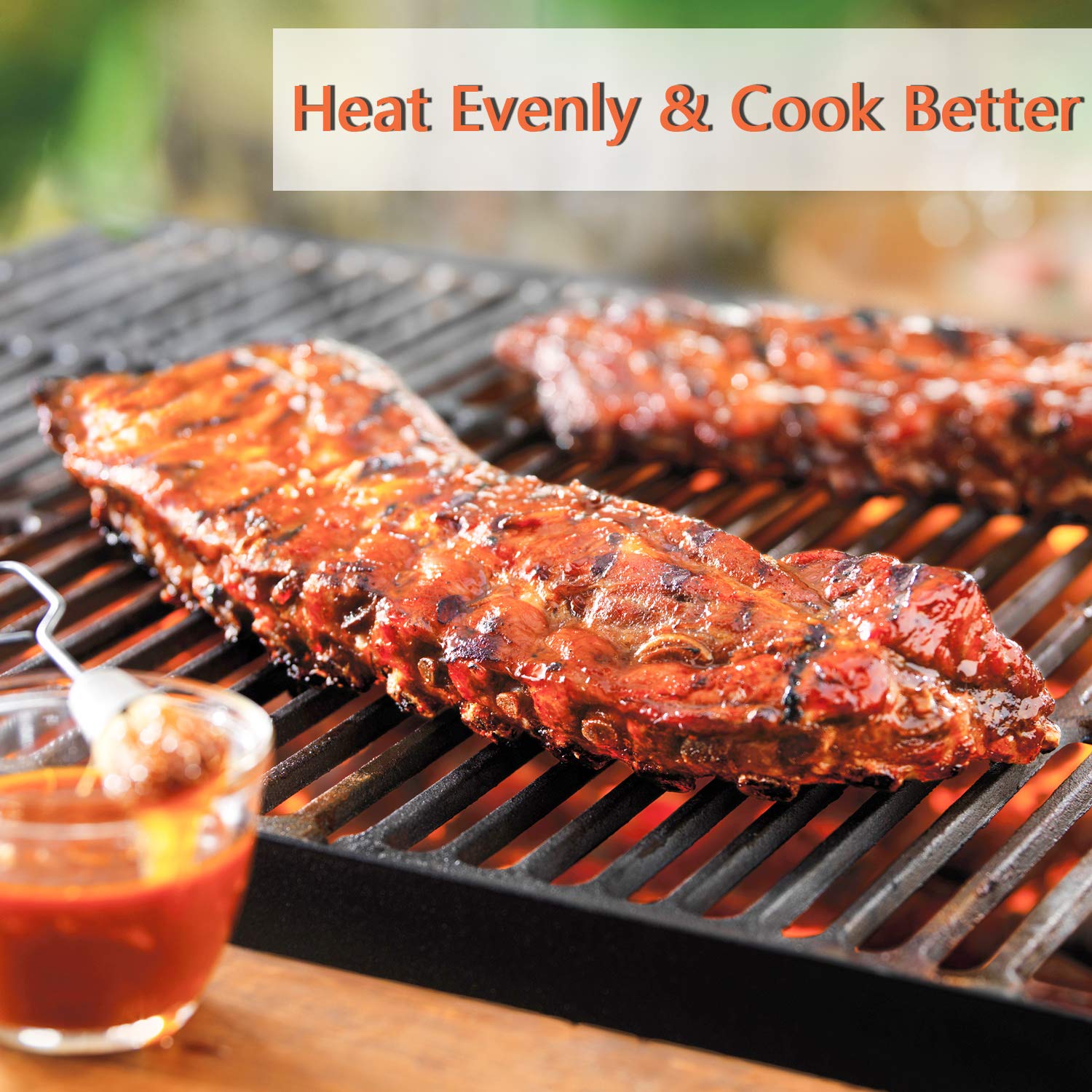 Hongso cast iron for prominent sear marks on Weber Genesis 300-series.