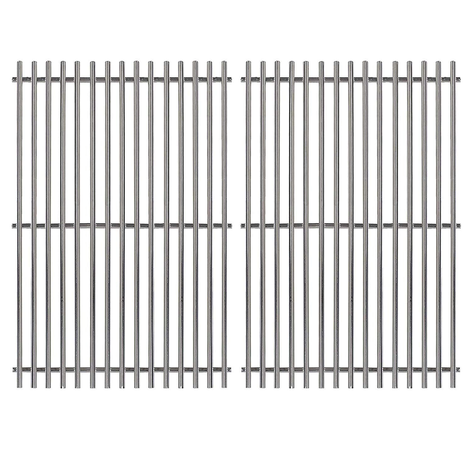 Hongso grill grate for Weber Genesis 300 series, top view showing broad cooking area.