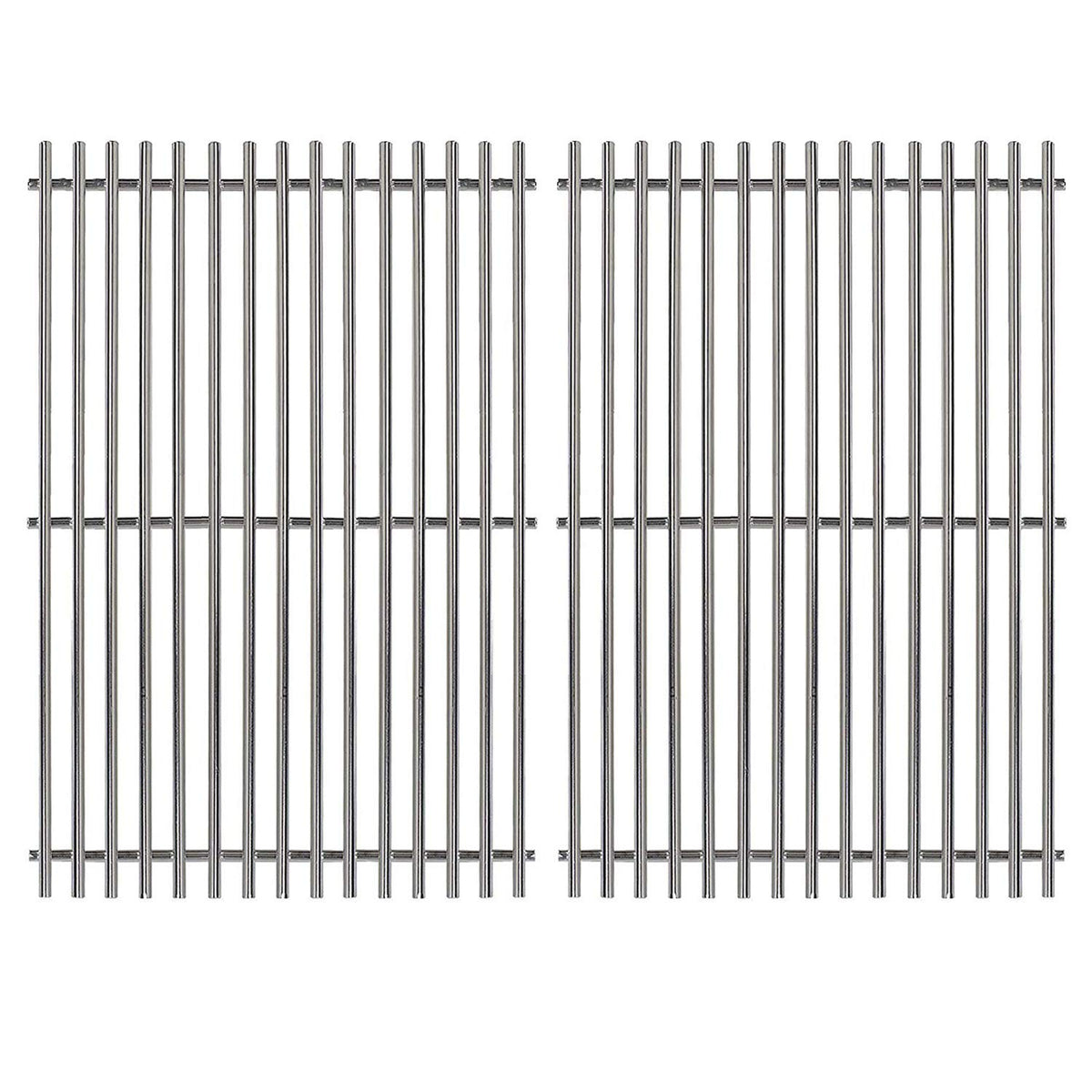 Hongso grill grate for Weber Genesis 300 series, top view showing broad cooking area.