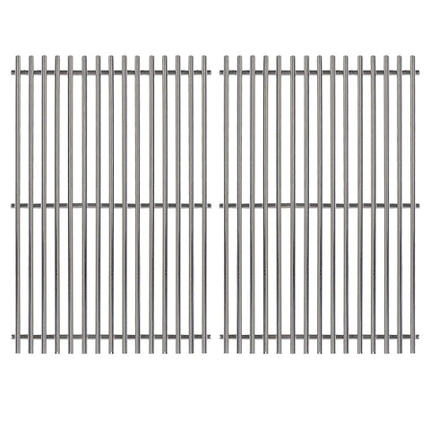 Hongso grill grate for Weber Genesis 300 series, top view showing broad cooking area.