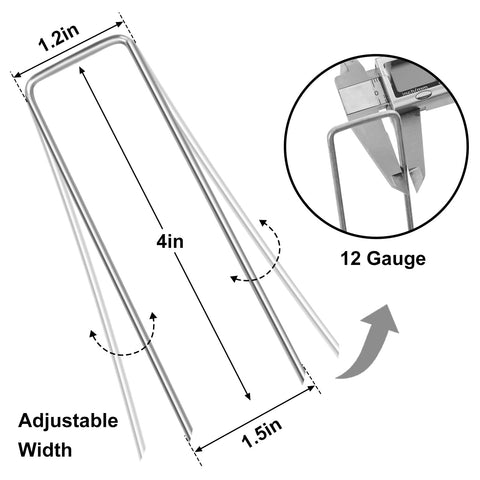 HongWay galvanized ground stakes resist rust for durable outdoor projects.