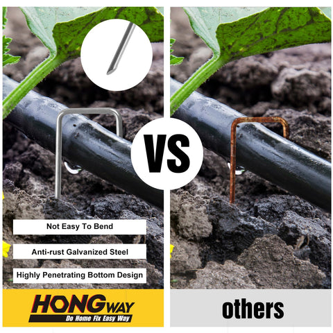 HongWay ground stakes fix sod, tents, hoses, and tarps