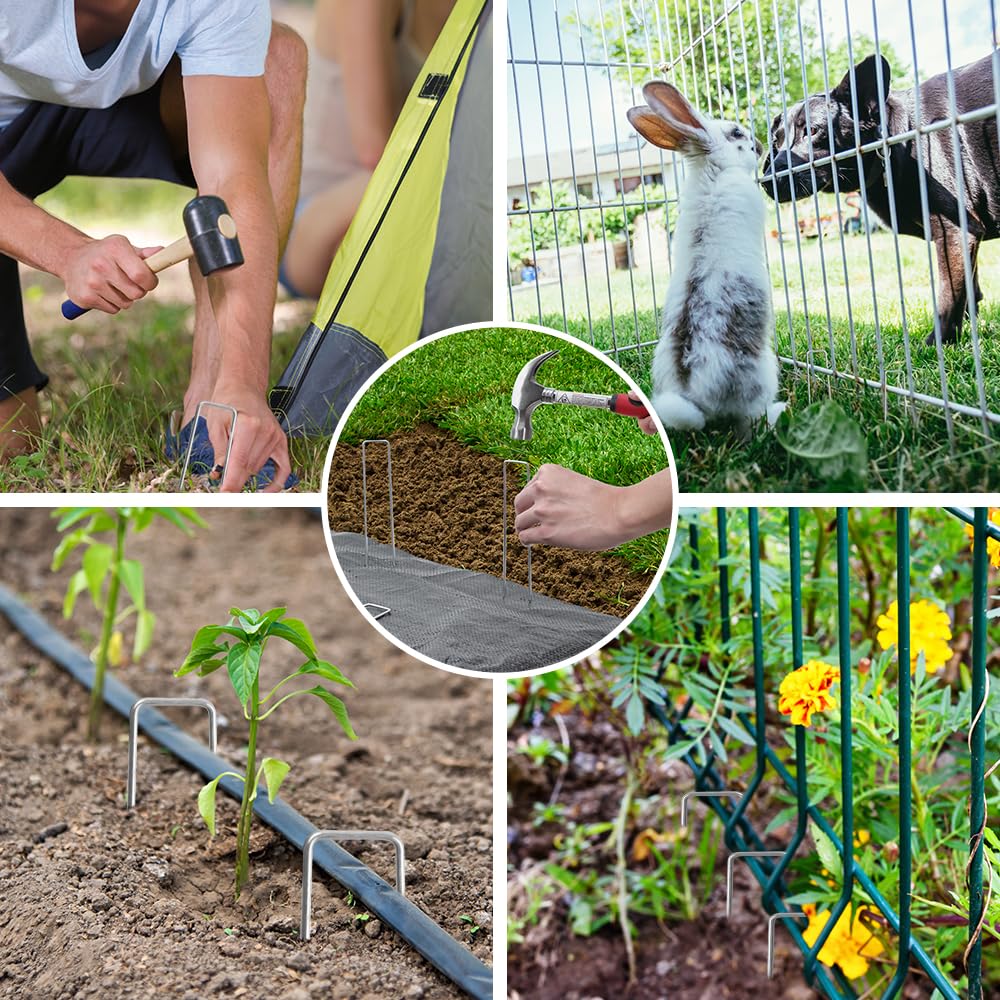 HongWay landscape stakes with beveled end for easy insertion into ground.