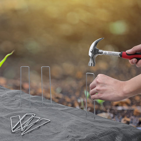 HongWay 420-piece set supports fences, meshes, tarps, and irrigation lines securely.
