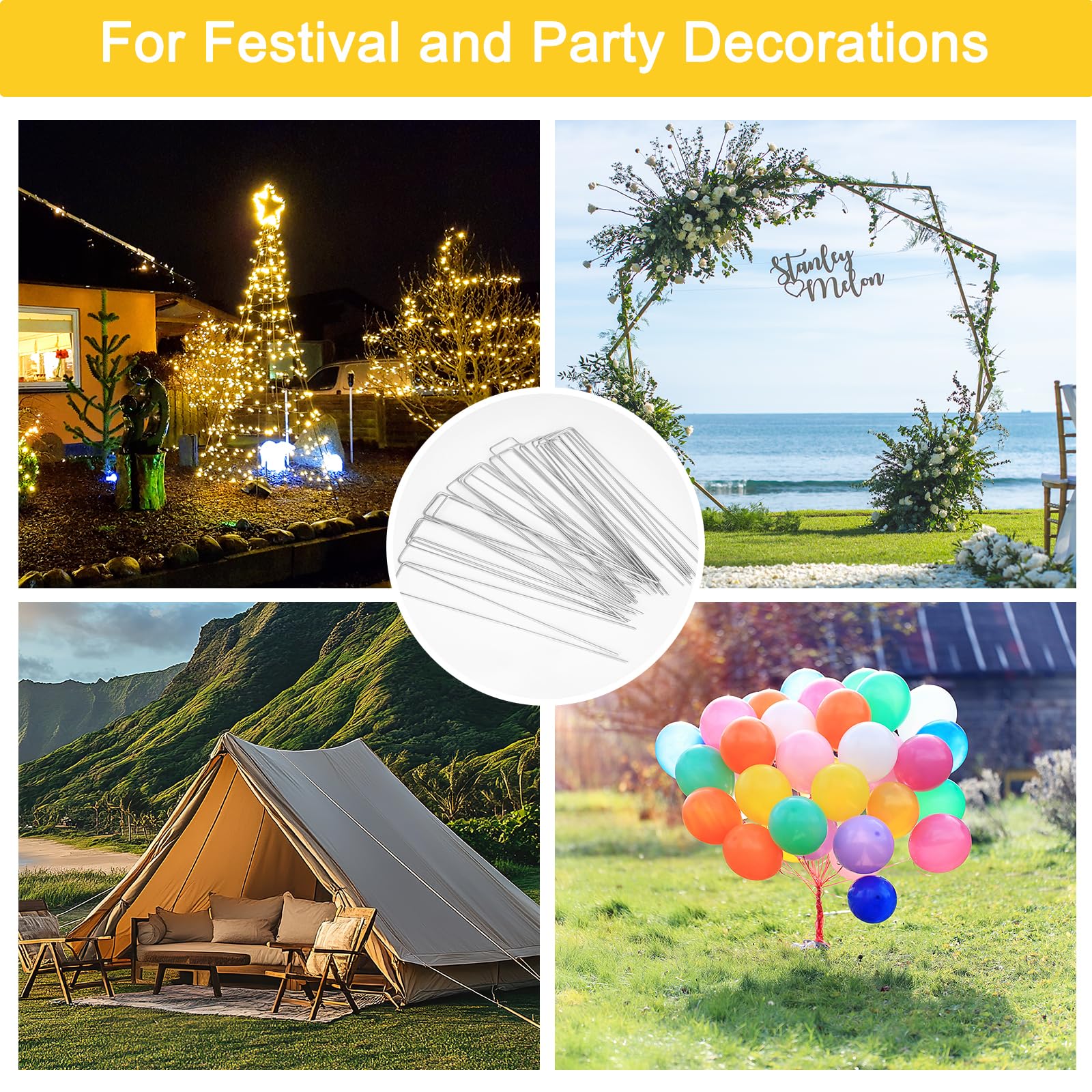 HongWay outdoor decor stakes for inflatables and lights