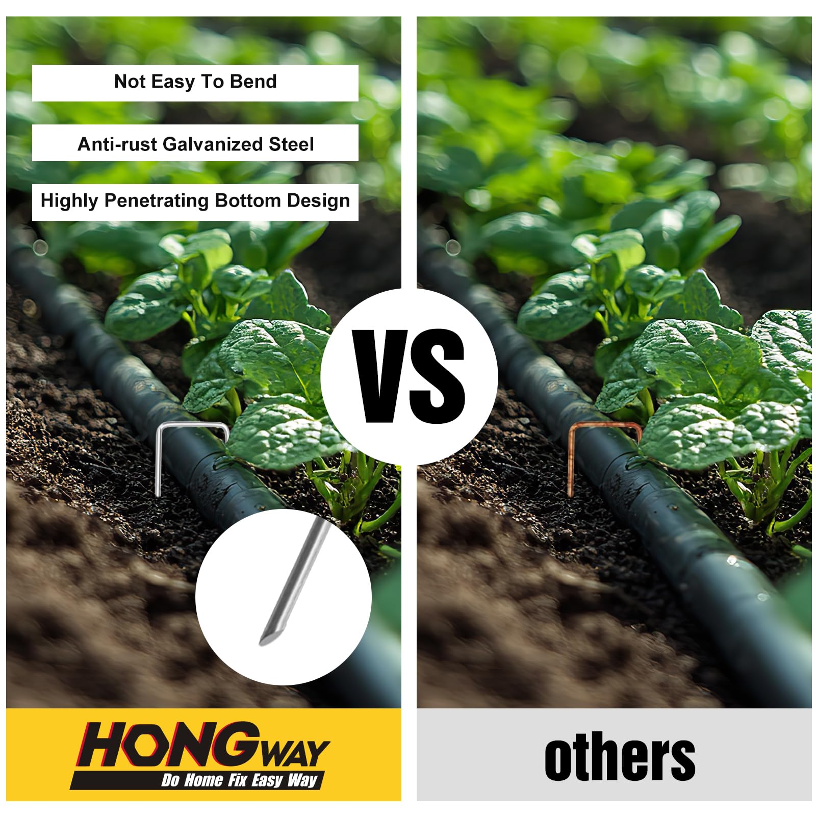 HongWay tent stakes for anchoring canopies and tarps