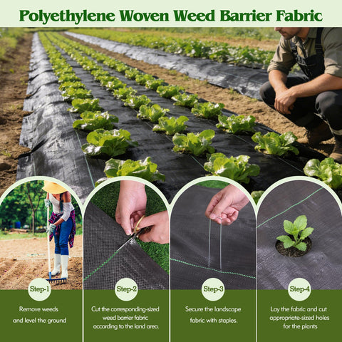 HongWay breathable ground-cover lets water through to plant roots.