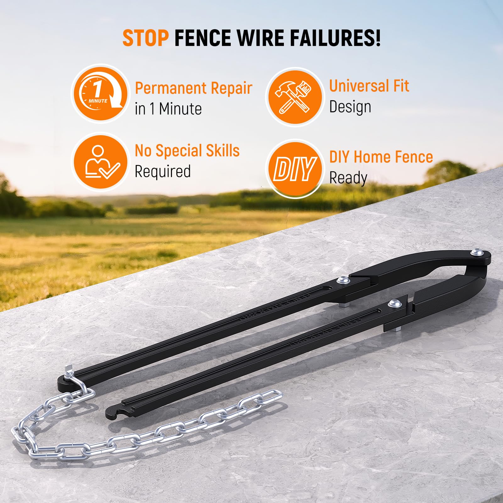 HONOLAYA Fence Repair Tool adjustable jaw enables precise wire tightening