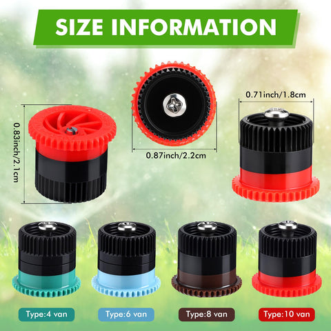 Honoson 6-van nozzle demonstrates flexible radius for garden beds
