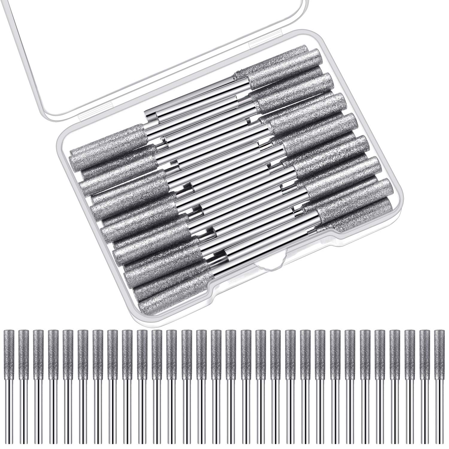 Honoson burr grinding stone files set with storage box for easy replacement