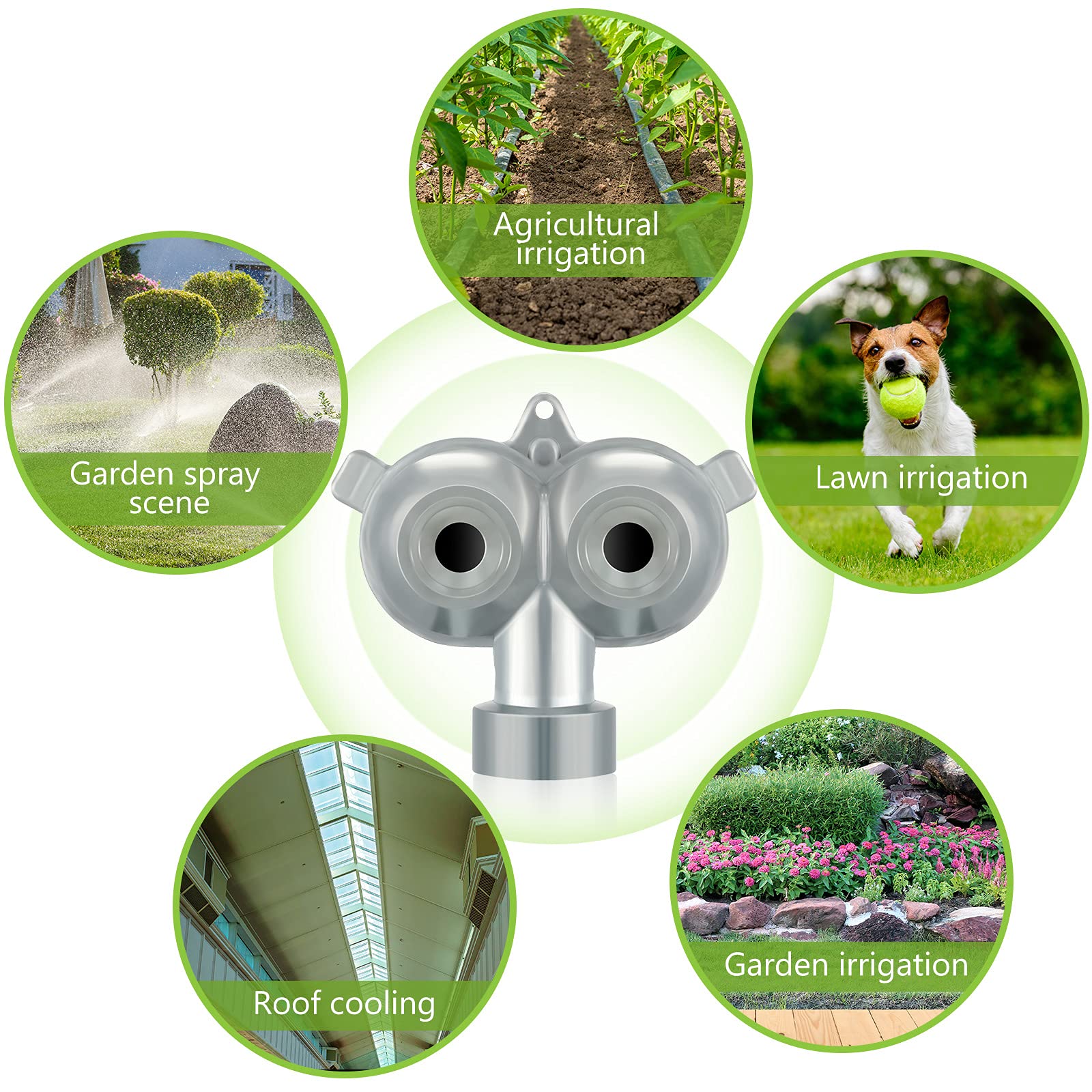 Honoson compact sprinkler fits small lawns and patios.