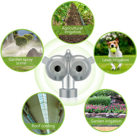Honoson compact sprinkler fits small lawns and patios.
