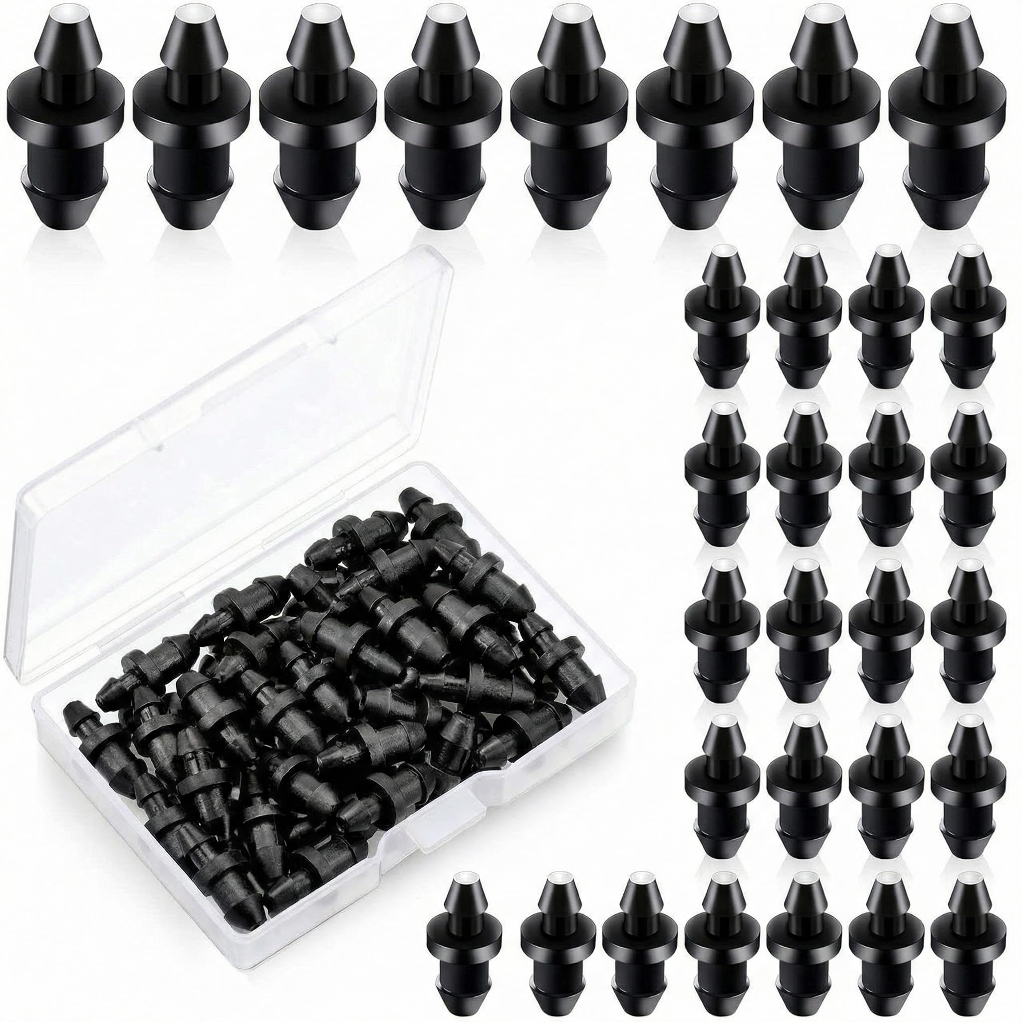 Honoson drip irrigation plug with barbed end cap, ideal for secure connections in outdoor watering setups.