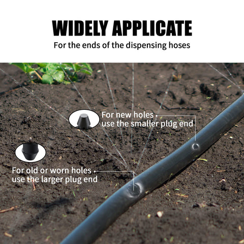Honoson easy-insert end cap simplifies hole sealing in irrigation systems.