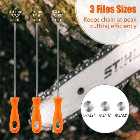 Honoson sharpener 7-32-inch file designed for efficient filing