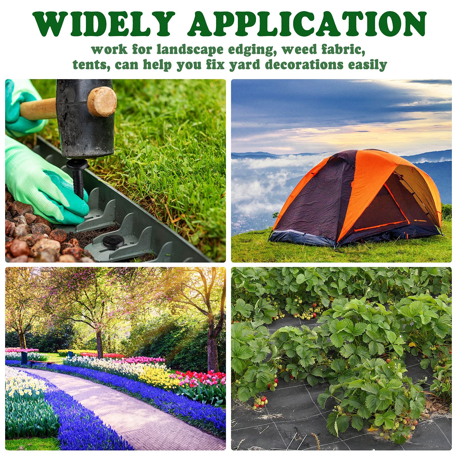 Honoson tent and yard decoration support for quick setup