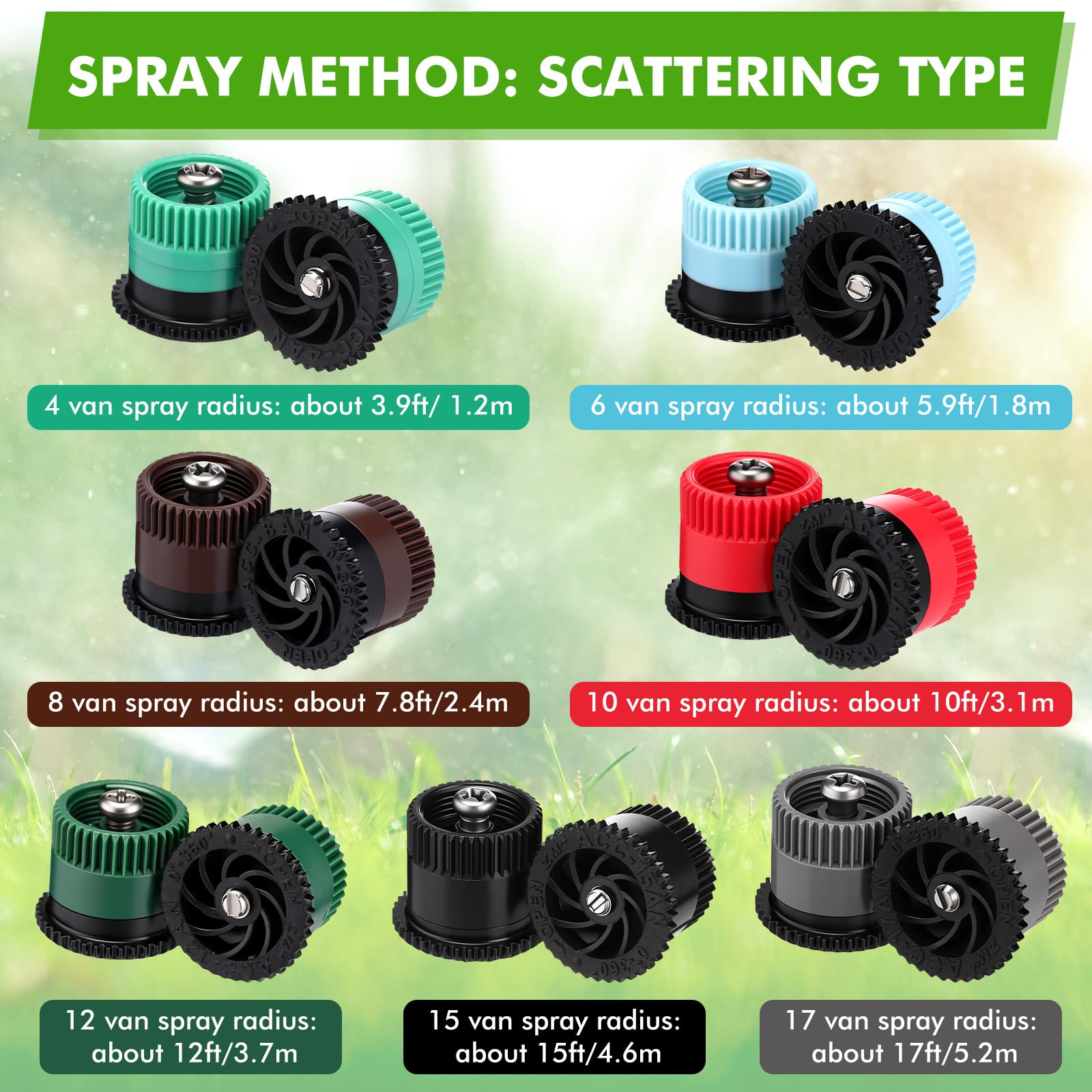 Honoson 10-van nozzle optimizes water distribution with higher output