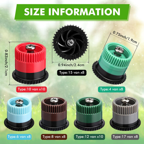 Honoson 6-van nozzle provides uniform spray for efficient watering