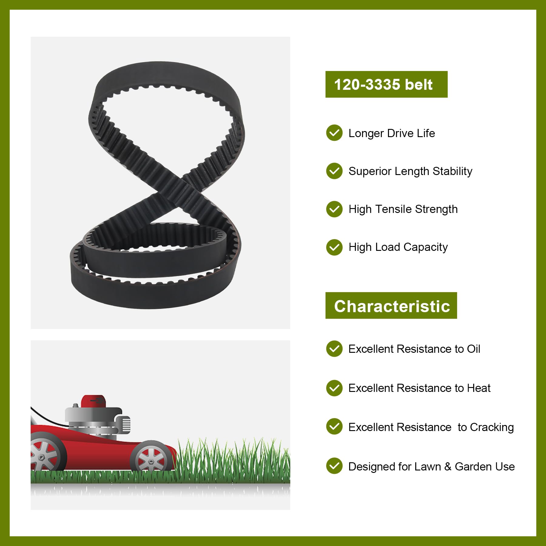 Honoyam belt Exmark ECS180CKA30000 section shows broad compatibility