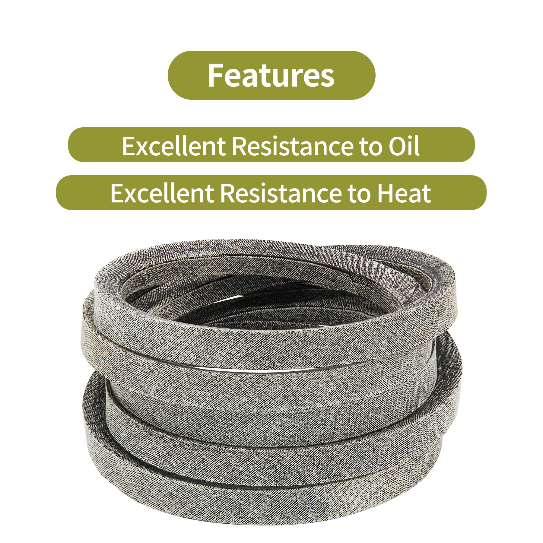 Honoyam belt mounted on mower pulley for smooth operation