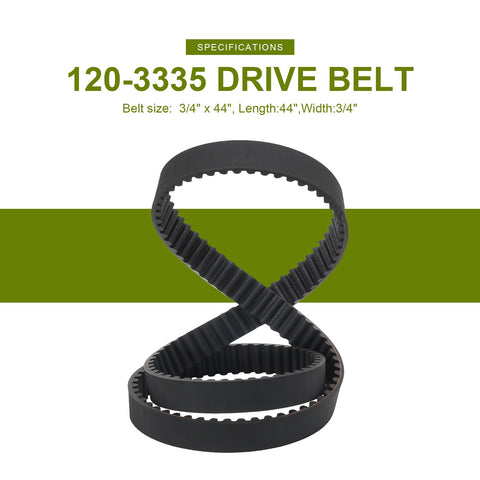 Honoyam belt 44-inch outer dimensions ensure proper fit for Toro and Exmark decks