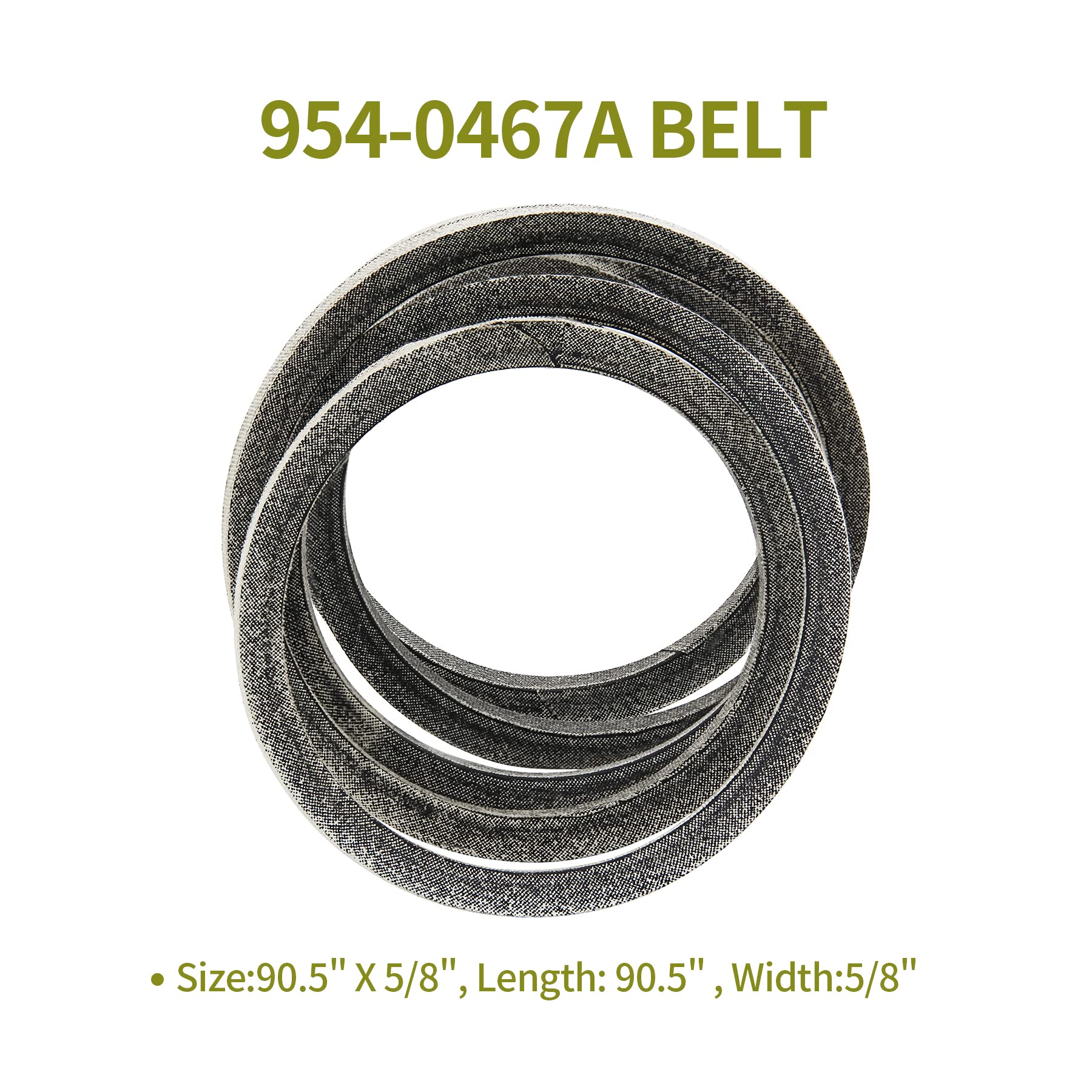 Honoyam belt width 5/8 inches provides durable drive