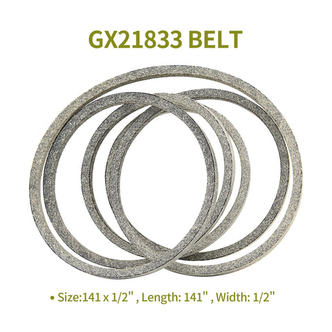 Honoyam GX21833 belt reinforced with fiber cords for longer belt life.