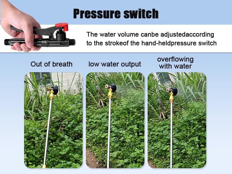 Honses garden usage illustration highlights versatile spray for yard tasks.