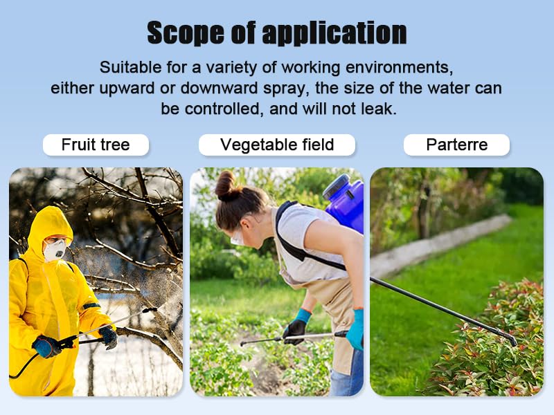 Honses high quality plastic construction promises durability in daily spraying.