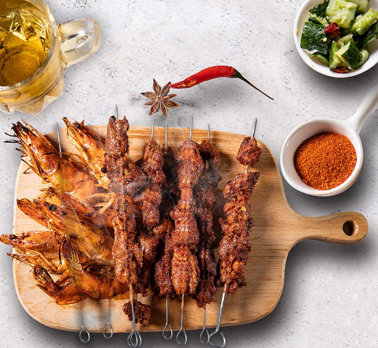 Dishwasher-safe HONSHEN skewers simplify cleanup after barbecues.
