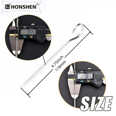 HONSHEN flat skewers on the grill—easy handling and even heat