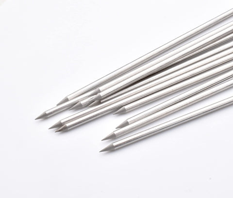 HONSHEN pack of 12 stainless steel skewers for versatile grilling.