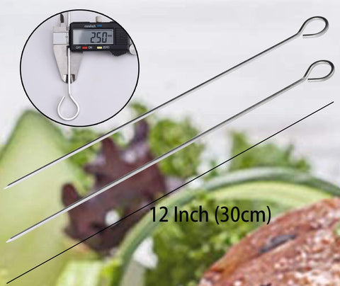 Square design prevents food from spinning during grilling.