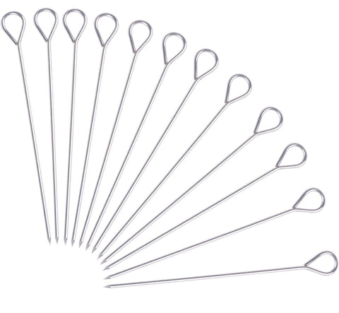 HONSHEN turkey lacers 6-inch stainless steel for secure poultry trussing.
