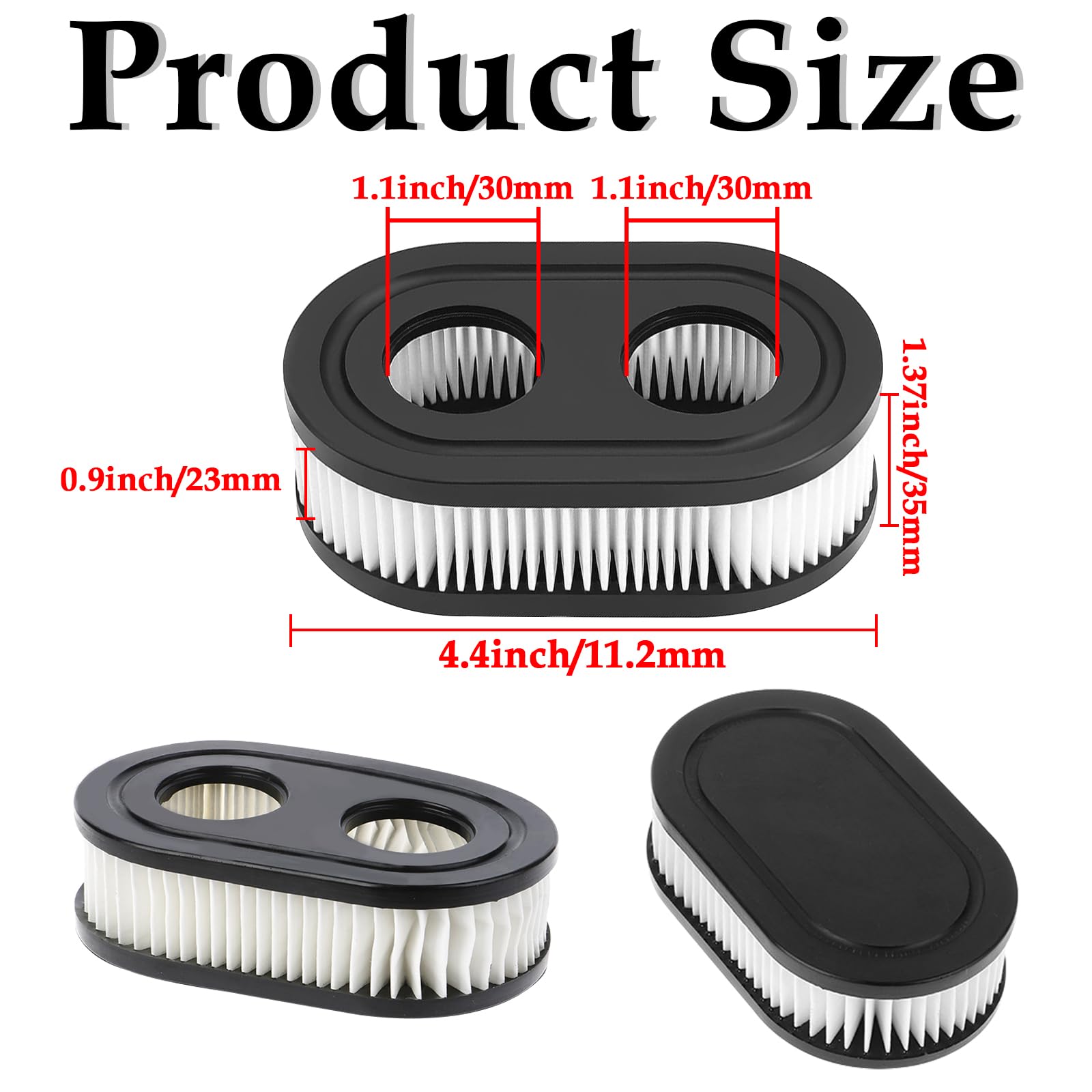 HONSNKS 4-pack packaging image showing ready-to-install replacement filters.