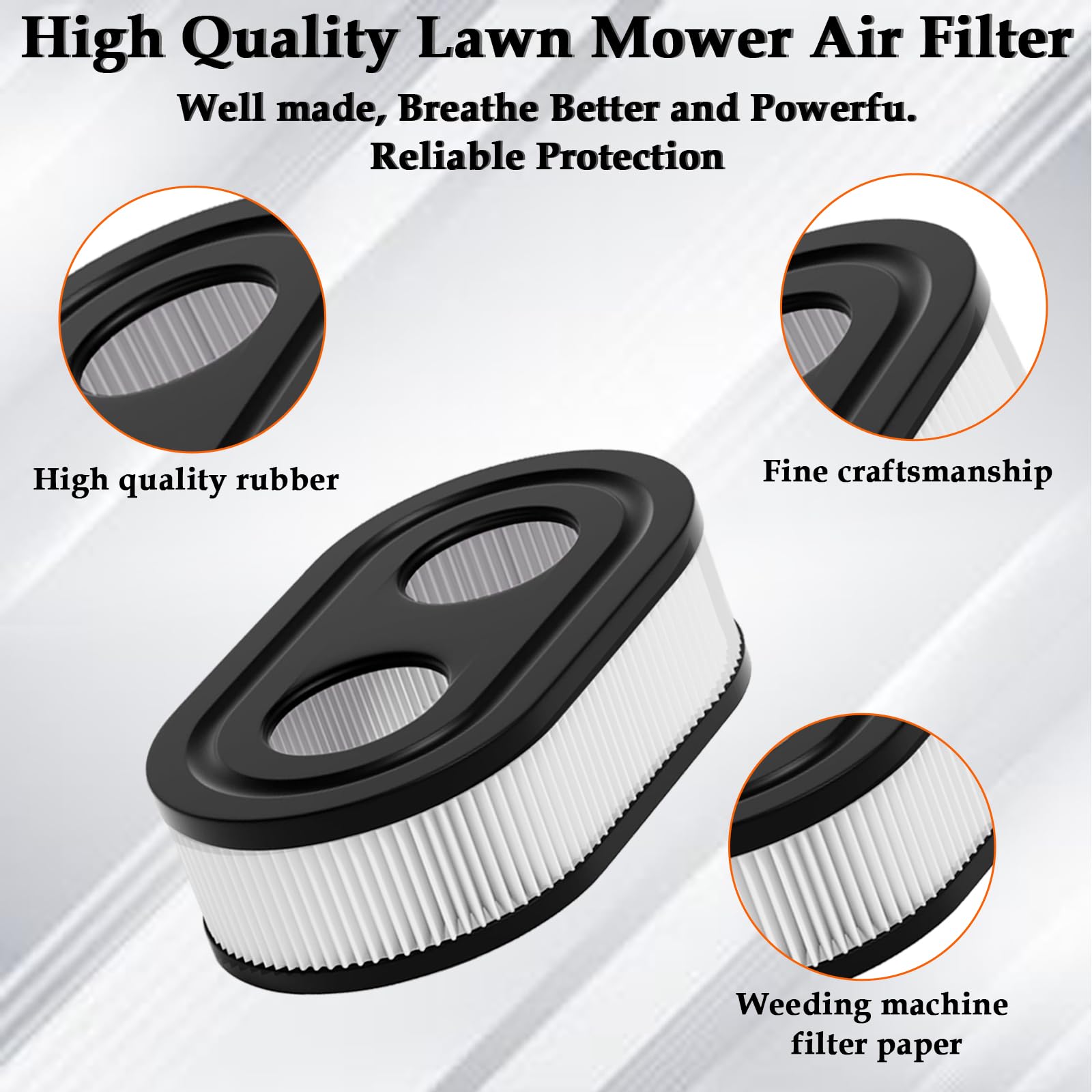 HONSNKS air filter dimensions image to assist compatibility checks.