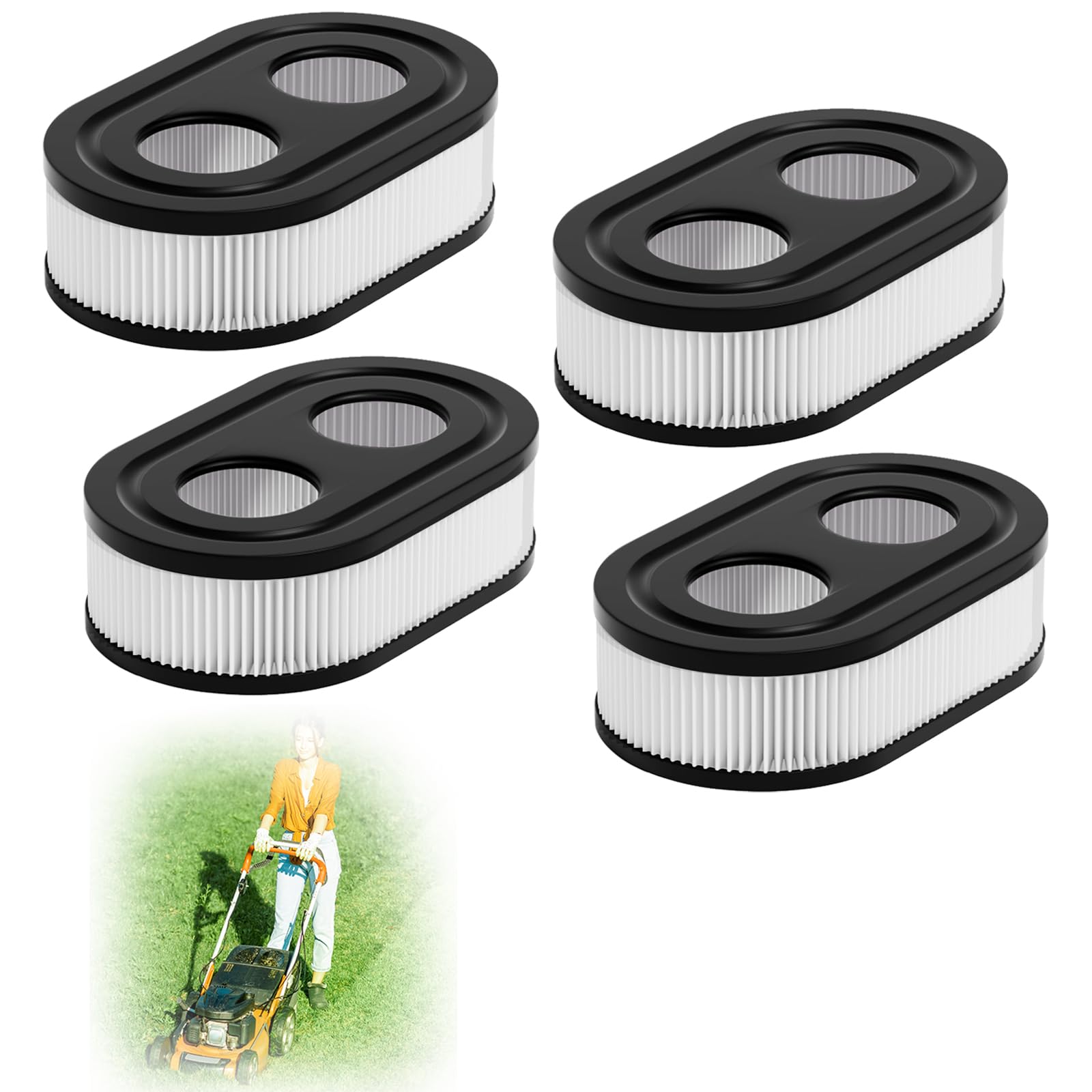 HONSNKS air filter close-up highlighting oval flat design and durable media.