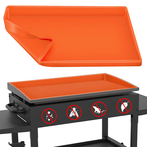 HONSREO 36in griddle mat with full wrap orange protects Blackstone surface