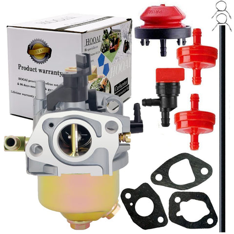 HOOAI 951-12705 carburetor for Troy-Bilt, side view, supports easier cold starts.