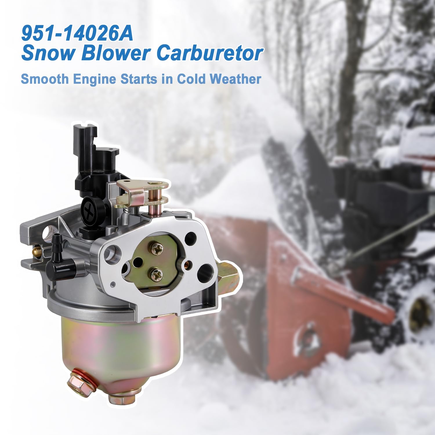 HOOAI 951-12705 carburetor assembly for MTD/Craftsman snow blowers improving engine response