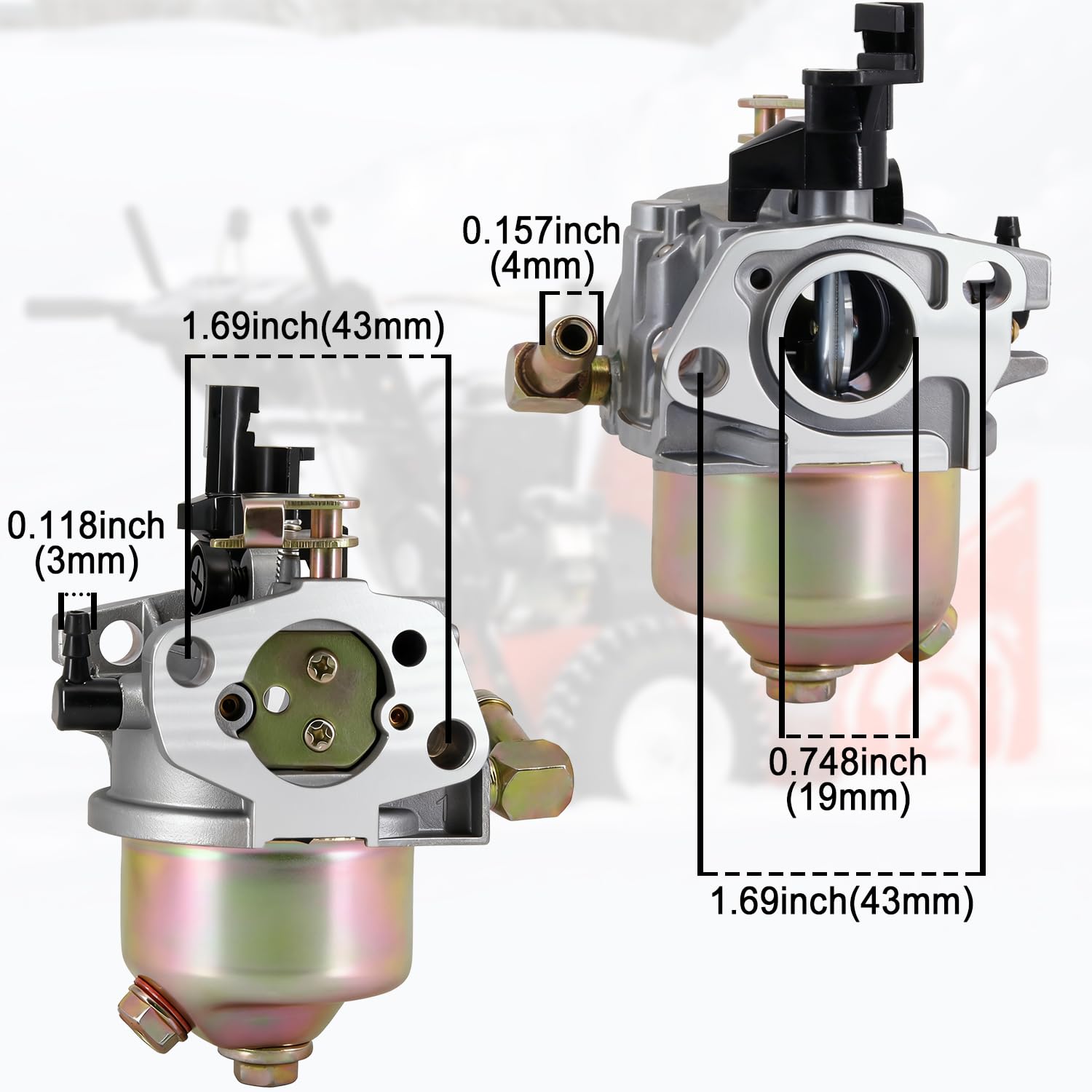 HOOAI carburetor for Cub Cadet 524SWE snowthrower with smoother fuel delivery